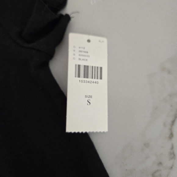 NWT The Evan Short-Sleeve Graphic Raw-Edge Baby Tee - Picture 4 of 6